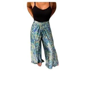 1960's Wrap Around- Paisley Palazzo Pants